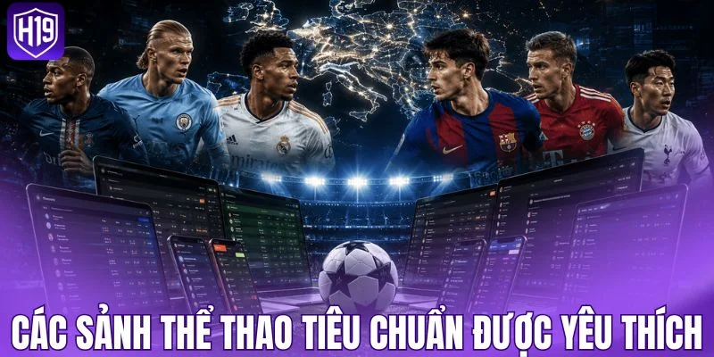 Các sảnh thể thao tiêu chuẩn được yêu thích
