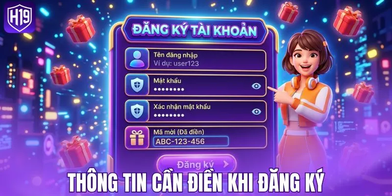 Dữ liệu bắt buộc điền chính xác khi tham gia đăng ký